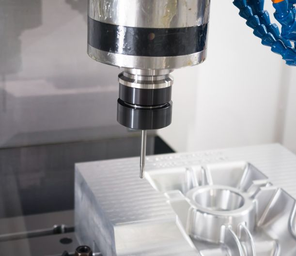 CNC machining an aluminum part