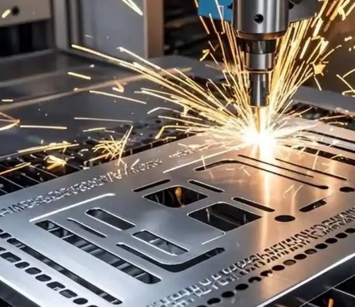 Fiber laser cutting sheet metal